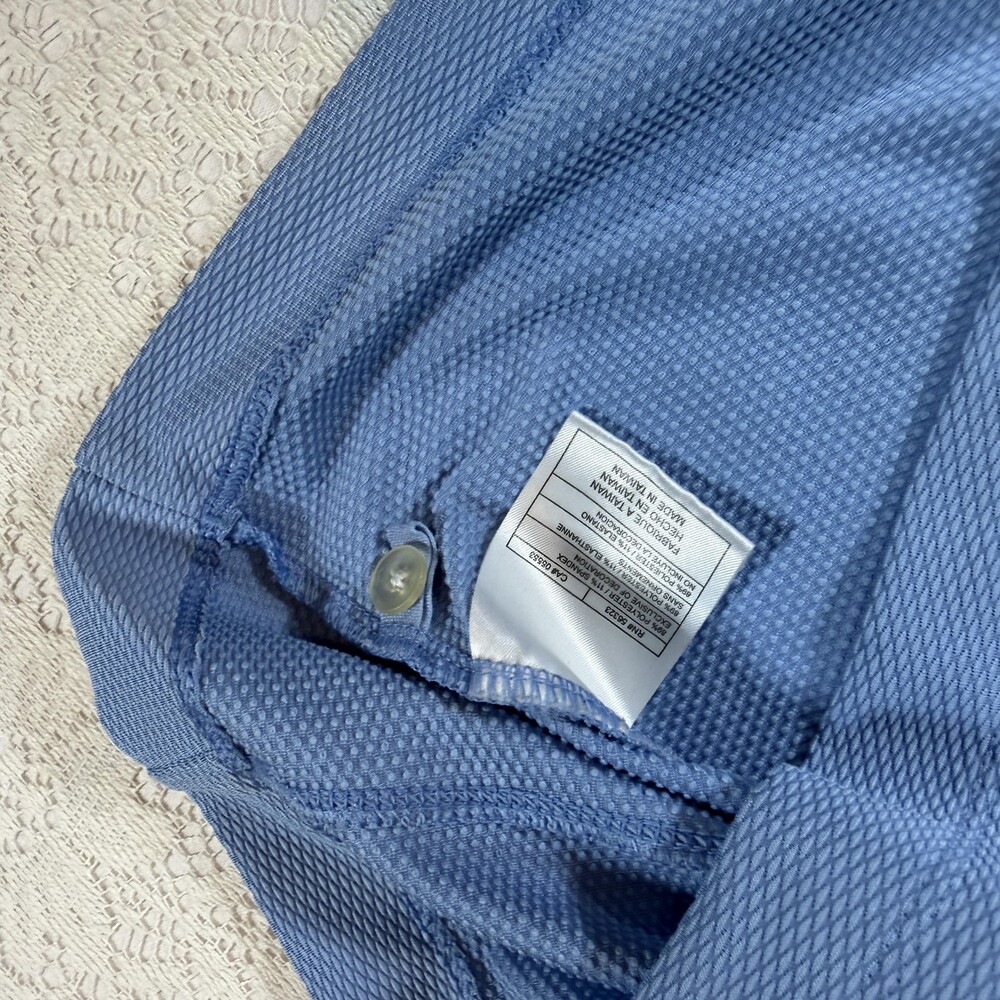 Nike Golf Polo Shirt Mens XL Blue Fit Dry Short Sleeve Performance Stretch - Picture 8 of 13